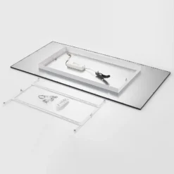 Panel LED Nelios de Lindby, 120 x 60 cm, CCT, negro, metal