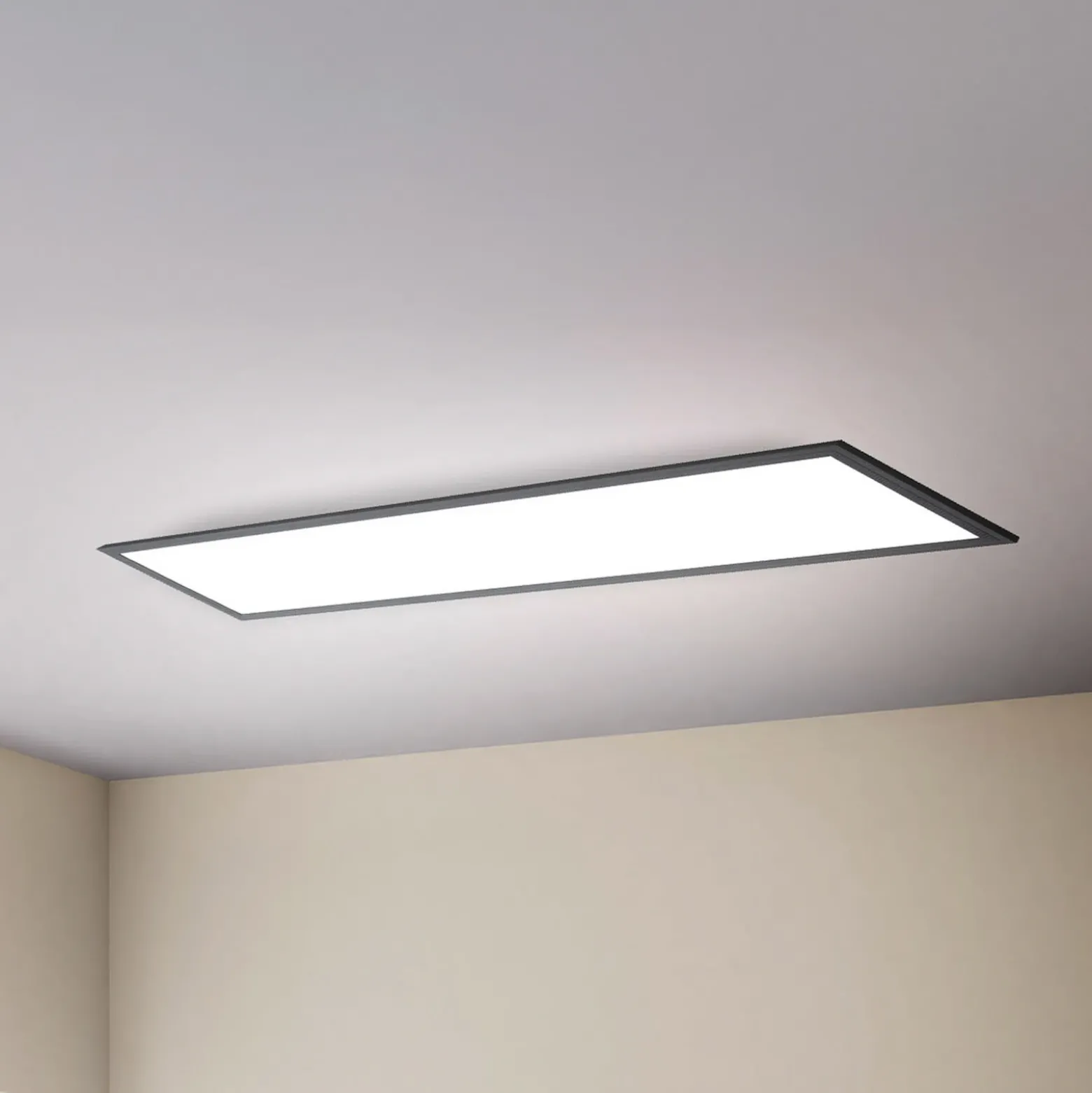 Panel LED Odin Control Remoto CCT, 100 x 25 cm, negro
