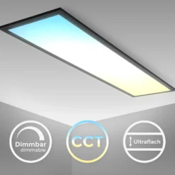 Panel LED Odin Control Remoto CCT, 100 x 25 cm, negro