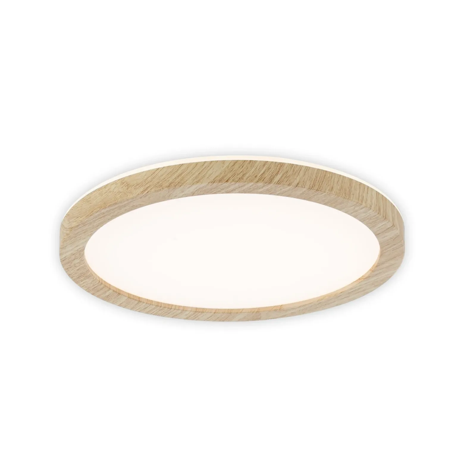 Panel LED Paulmann Atria Shine, Ø 19 cm, acabado madera, IP44, 3000 K,