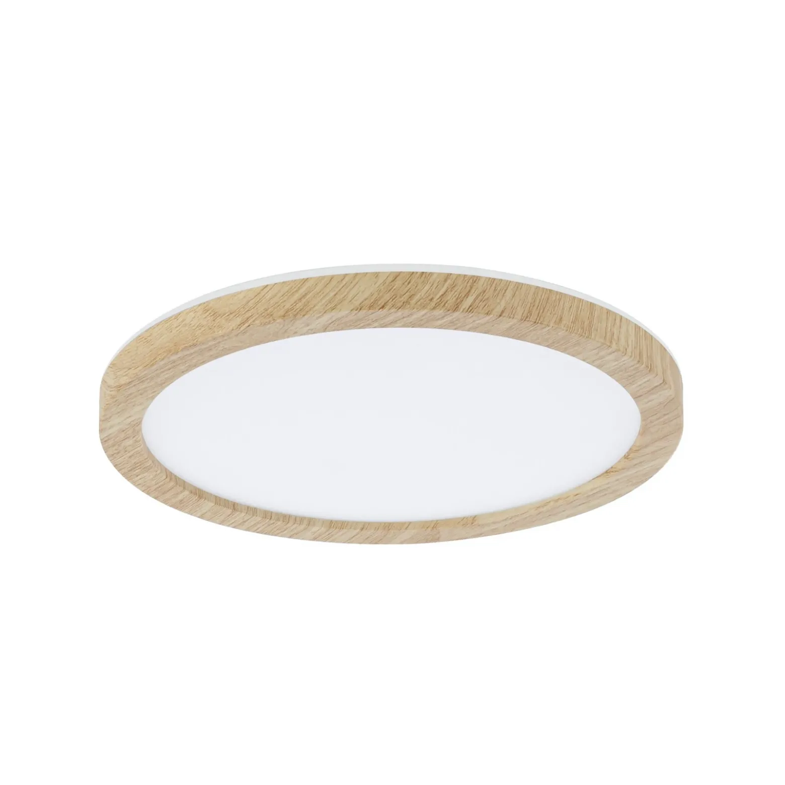 Panel LED Paulmann Atria Shine, Ø 19 cm, acabado madera, IP44, 3000 K,