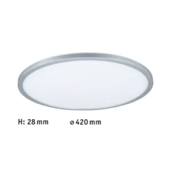 Panel LED Paulmann Atria Shine, cromado, atenuable, Ø 42 cm