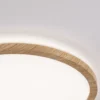 Panel LED Paulmann Atria Shine, Ø 42 cm, acabado madera, IP44, 4000 K,