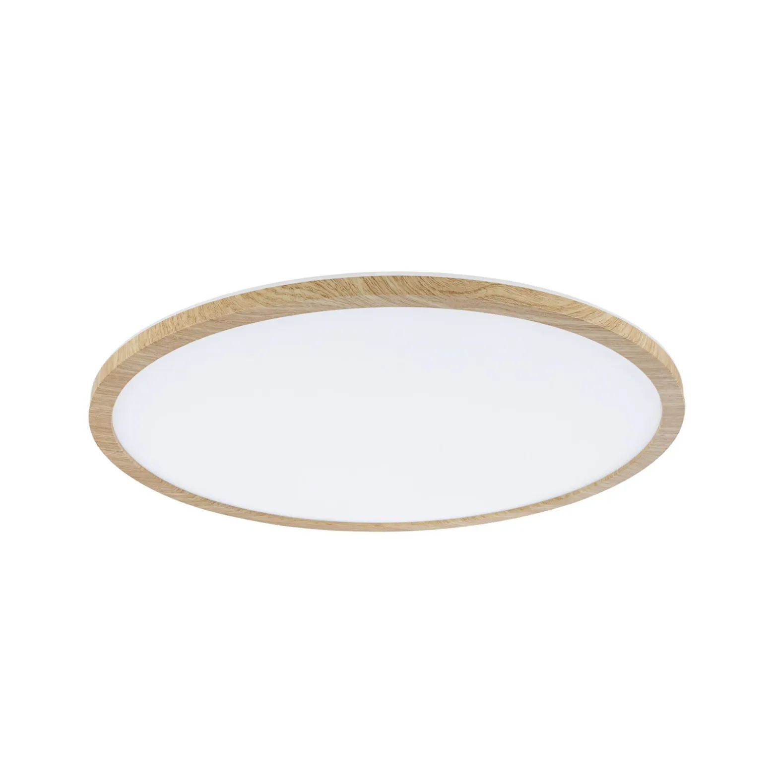 Panel LED Paulmann Atria Shine, Ø 42 cm, acabado madera, IP44, 4000 K,
