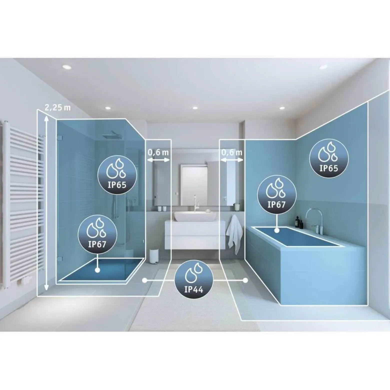 Panel LED Paulmann Atria Shine, Ø 42 cm, acabado madera, IP44, 4000 K,