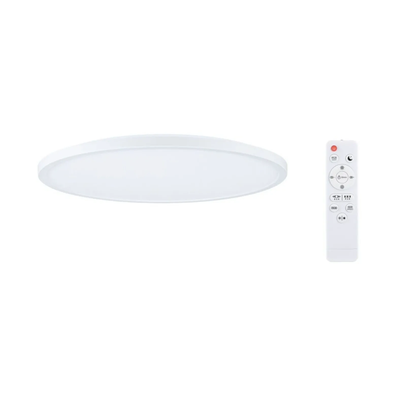 Panel LED Paulmann Atria Shine, Ø 40 cm, RGBW, blanco, IP20, atenuable.