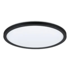Panel LED Paulmann Atria Shine negro, Ø 29 cm, 3000 K, encendido/apagado