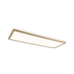 Panel LED Paulmann Atria Shine de 58 cm, acabado madera, IP44, 3000 K,