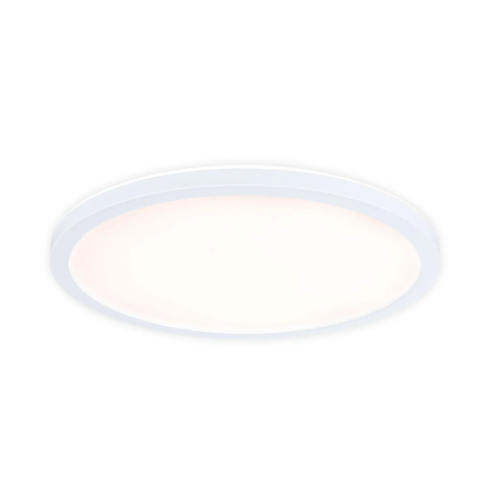 Panel LED Paulmann Atria Shine, Ø 29 cm, blanco, IP44, 3000 K, encendido/apagado