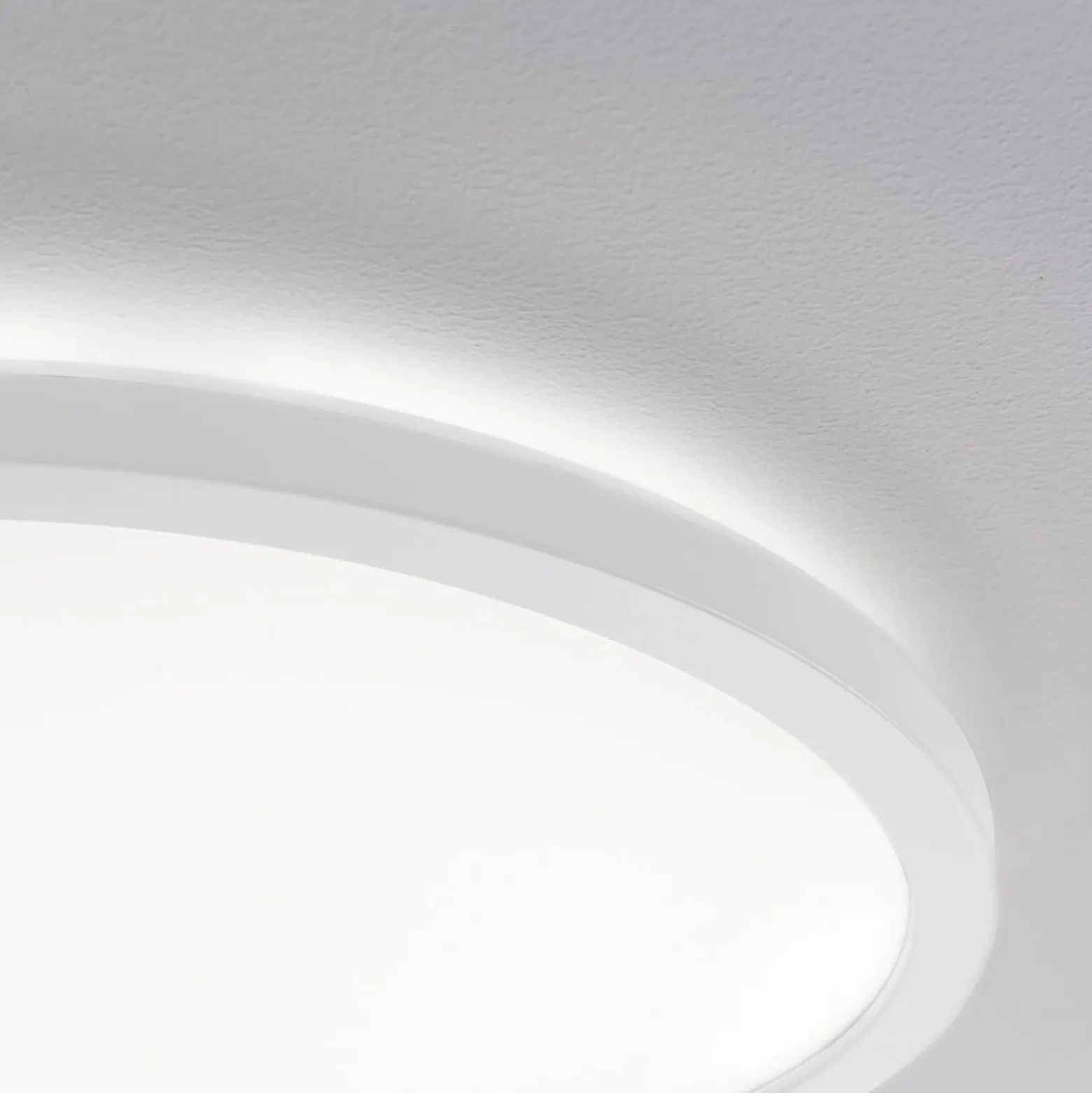 Panel LED Paulmann Atria Shine, Ø 29 cm, blanco, IP44, 4000 K, encendido/apagado
