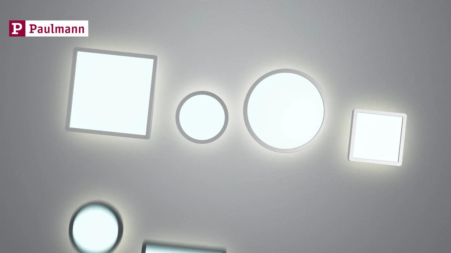 Panel LED Paulmann Atria Shine cromado, Ø 19 cm, 3000 K, encendido/apagado, IP20