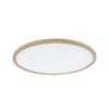 Panel LED Paulmann Atria Shine, Ø 42 cm, acabado madera, IP44, 4000 K,