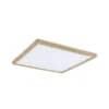 Panel LED Paulmann Atria Shine de 29 cm, acabado madera, IP44, 3000 K,