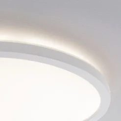 Panel LED Paulmann Atria Shine, Ø 19 cm, blanco, IP44, 3000 K, encendido/apagado