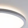 Panel LED Paulmann Atria Shine cromado, Ø 29 cm, 3000 K, encendido/apagado, IP20