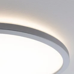 Panel LED Paulmann Atria Shine cromado, Ø 29 cm, 3000 K, encendido/apagado, IP20
