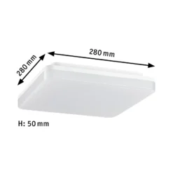 Panel LED Paulmann Cela, 28 x 28 cm, blanco, IP44