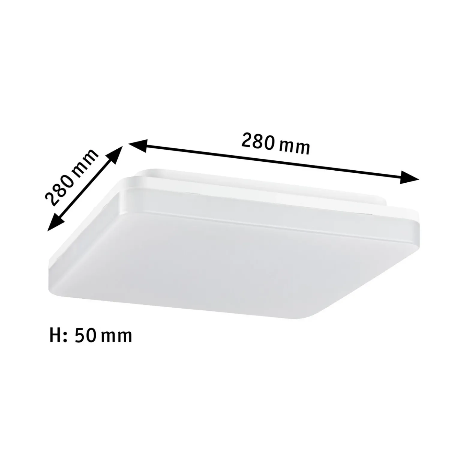 Panel LED Paulmann Cela, 28 x 28 cm, blanco, IP44