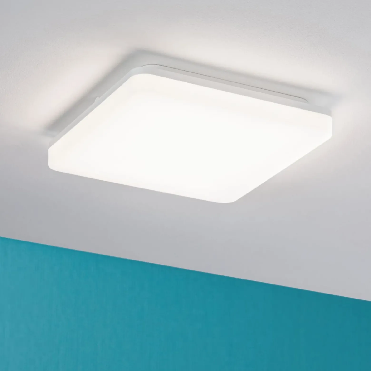 Panel LED Paulmann Cela, 28 x 28 cm, blanco, IP44