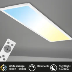 Panel LED Piatto CCT control remoto 100x25 blanco