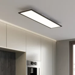 Panel LED Piatto CCT control remoto 100x25 negro