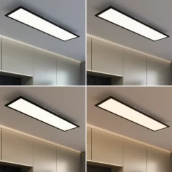 Panel LED Piatto CCT control remoto 100x25 negro