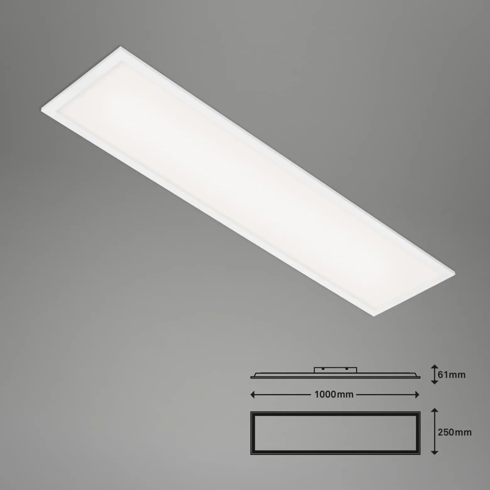 Panel LED Piatto CCT control remoto 100x25 blanco