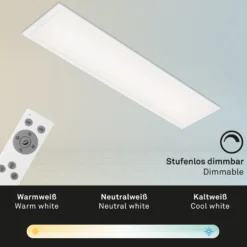 Panel LED Piatto CCT control remoto 100x25 blanco