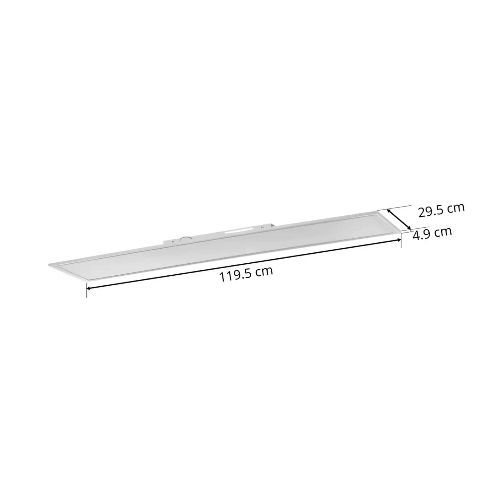 Panel LED Piatto, sensor, 119,5 x 29,5 cm