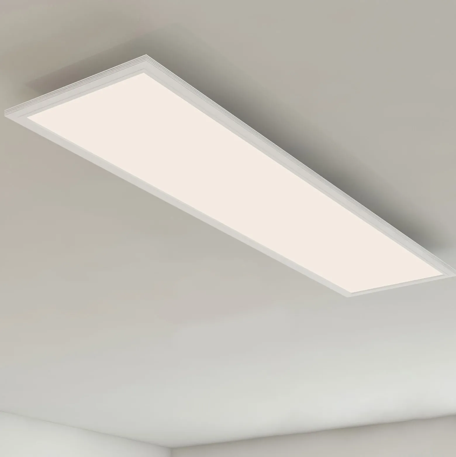 Panel LED Piatto, sensor, 119,5 x 29,5 cm