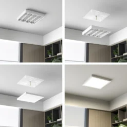 Panel LED PRO OFFICE SANO, 63 x 63 cm, DALI, blanco metal CCT