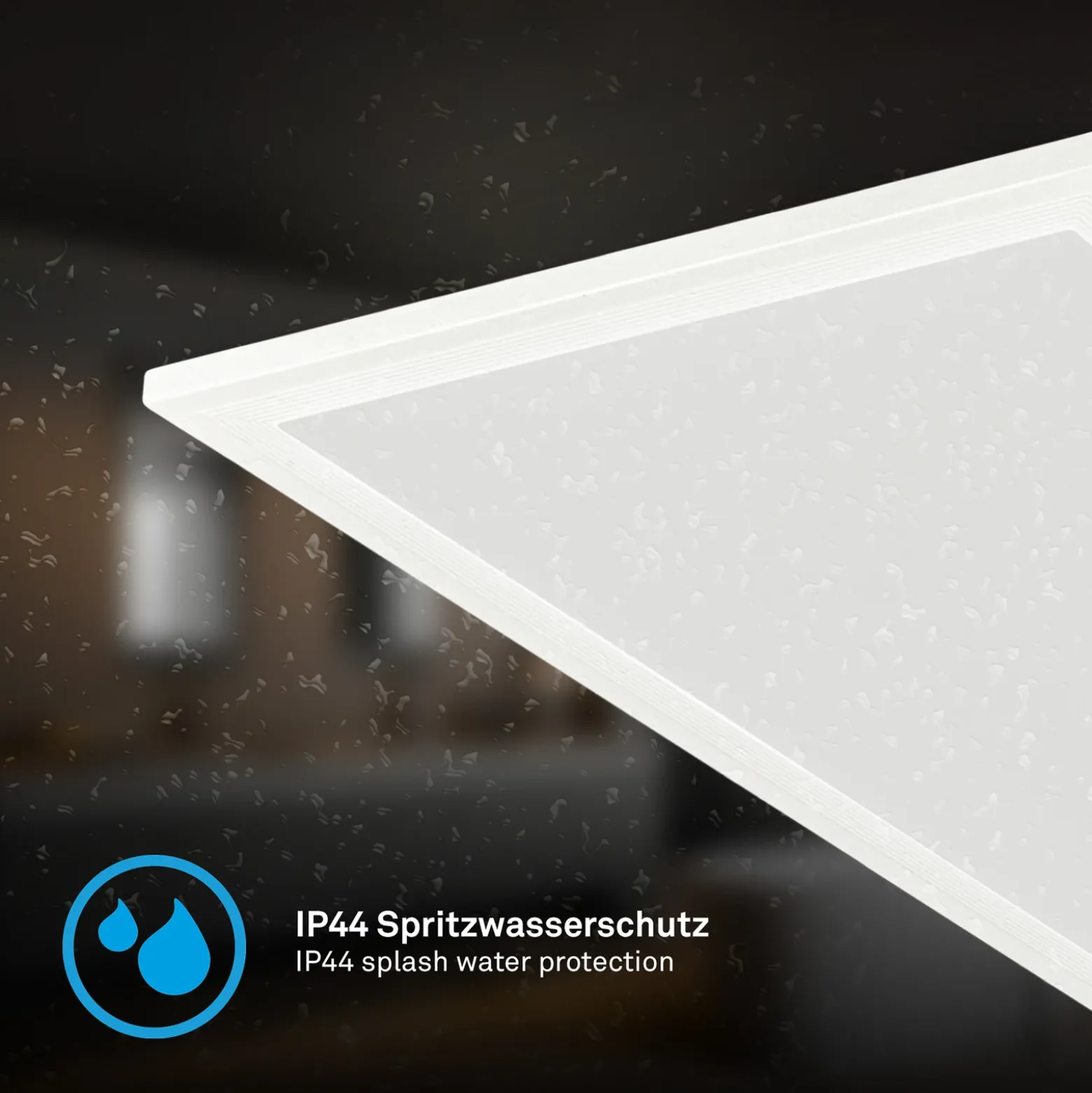 Panel LED Simple 100 x 25 cm, blanco, ultraplano, IP44, 4000 K