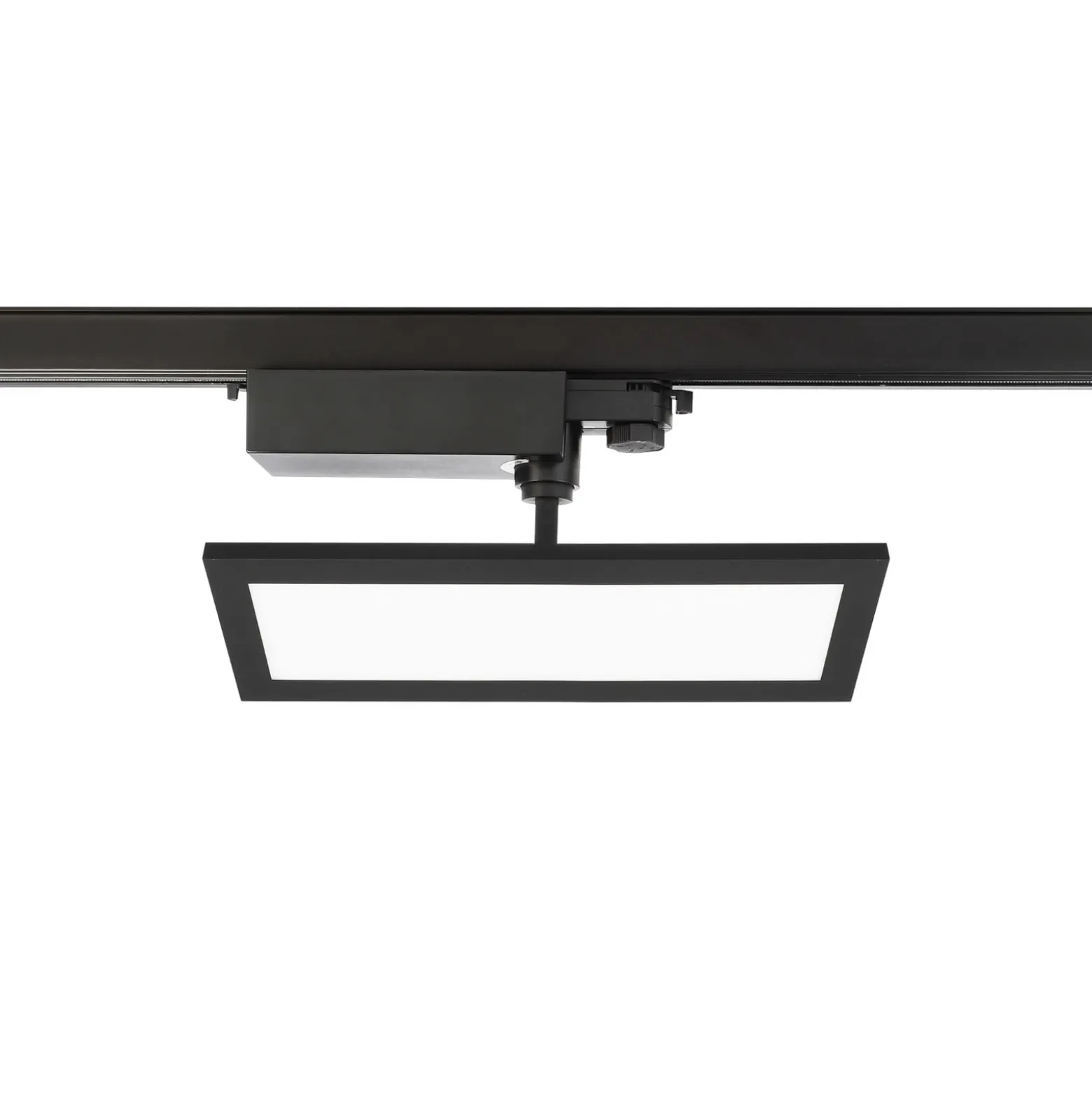 Panel LED TRACK LIGHT, negro, trifásico, 3000 K, encendido/apagado