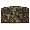 Pantalla Abba E27 Ø 40/altura 20 cm negro/dorado