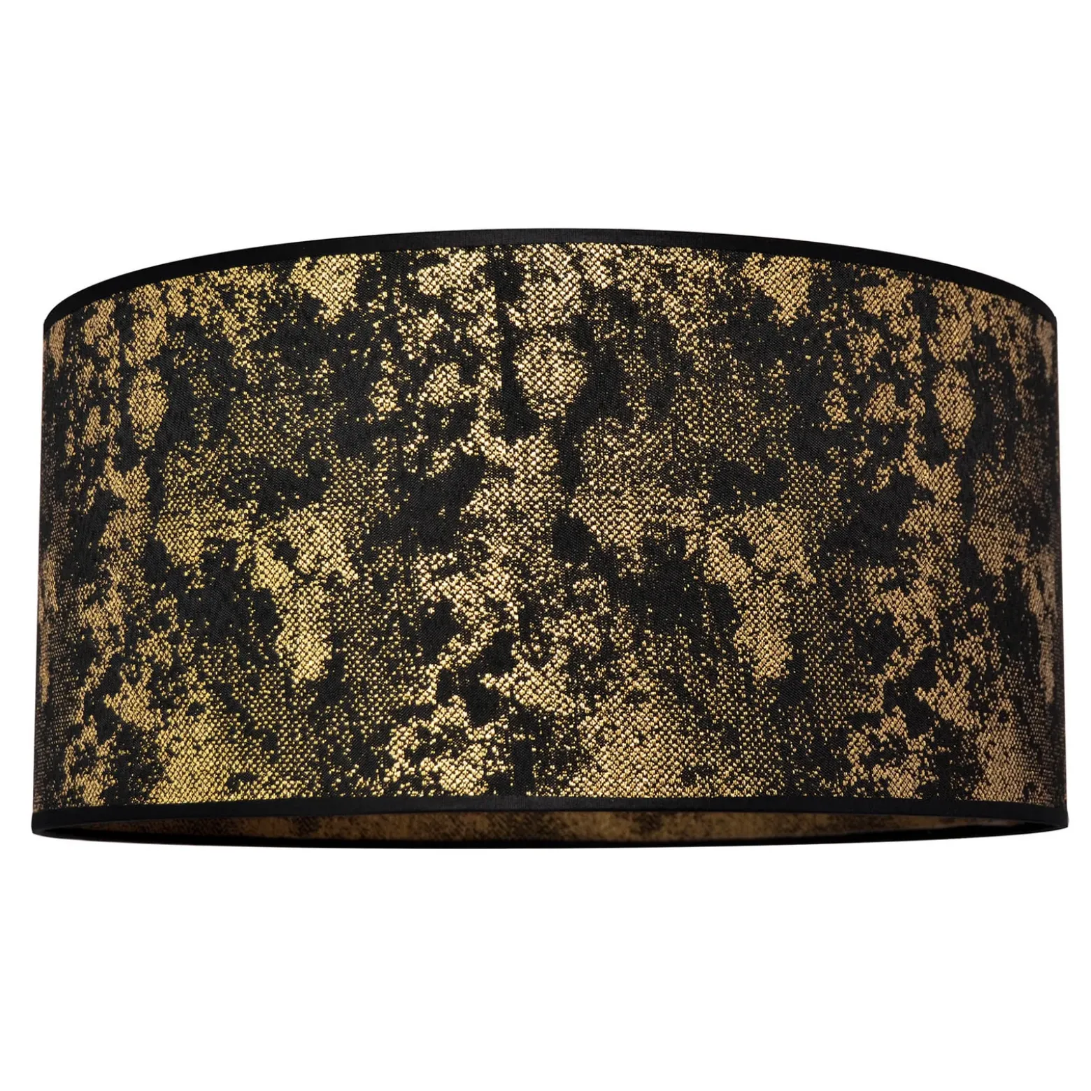 Pantalla Abba E27 Ø 40/altura 20 cm negro/dorado