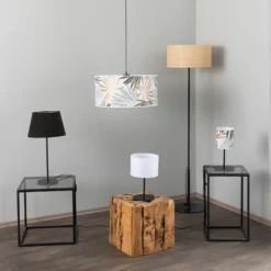 Pantalla Abba E27 Ø40/altura 20 cm, ratán