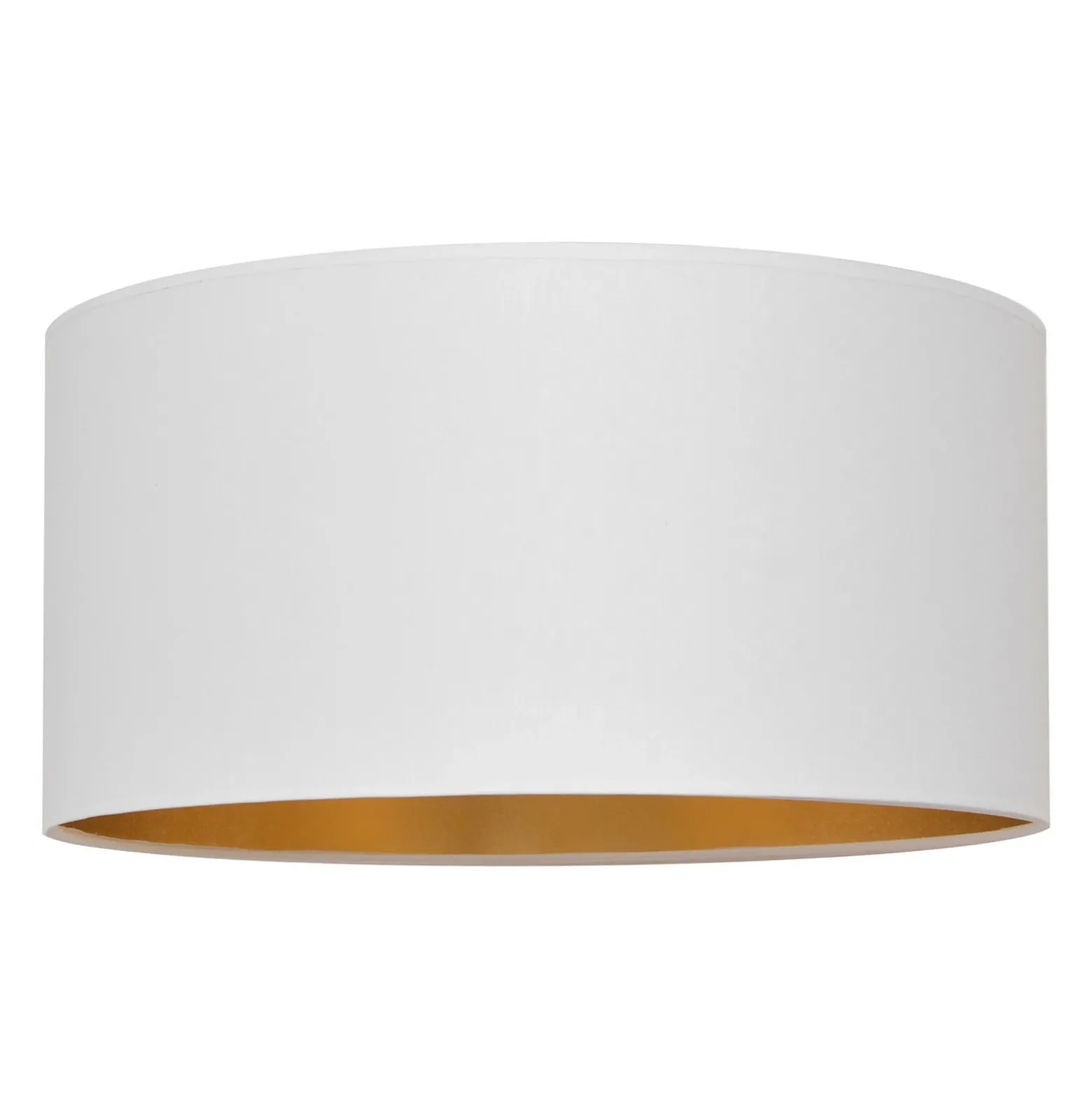 Pantalla Alba, Ø 40 cm, E27, blanco/dorado