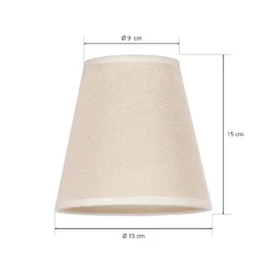 Pantalla Cone AB, Ø 15 cm, beige