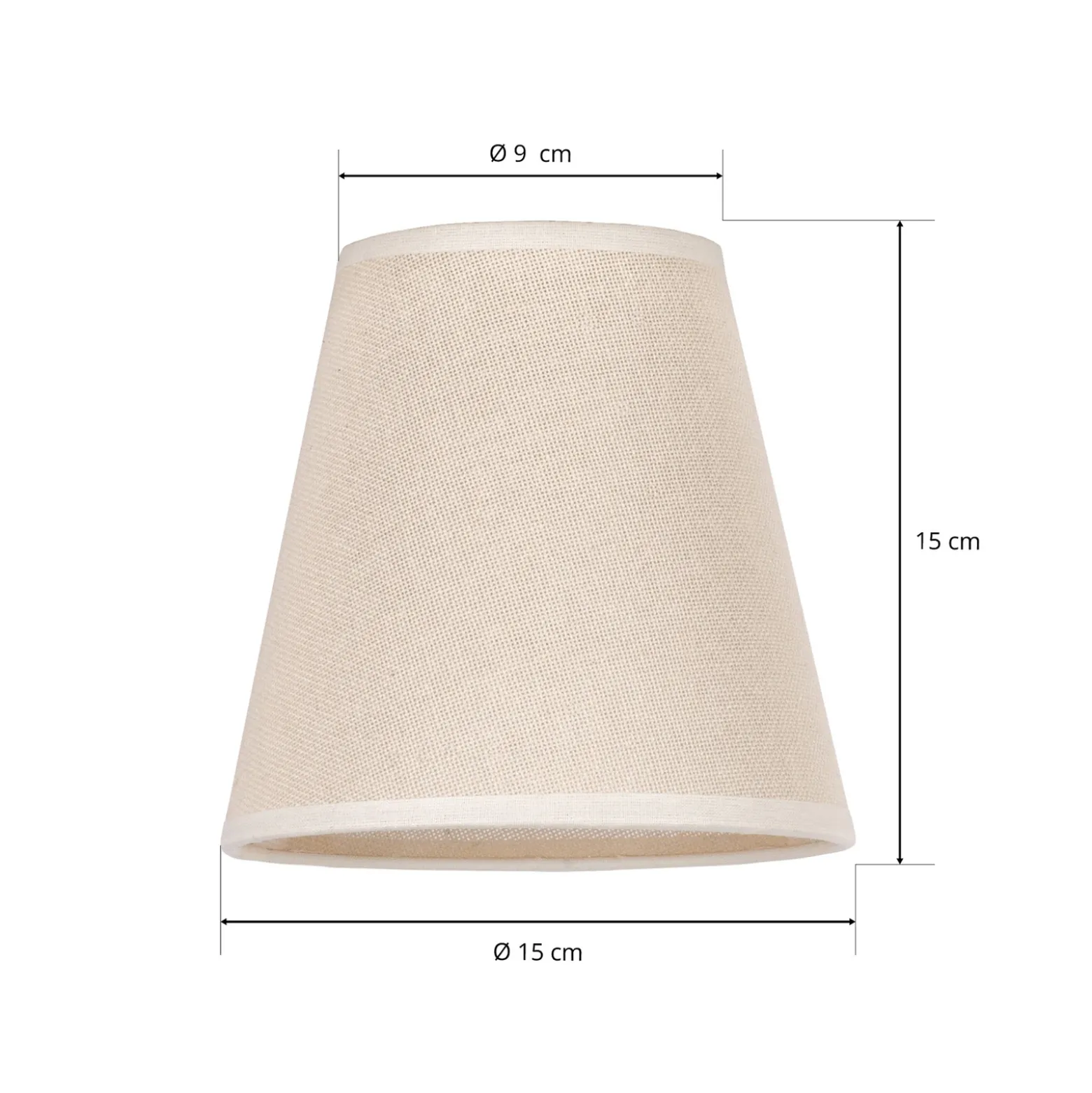 Pantalla Cone AB, Ø 15 cm, beige