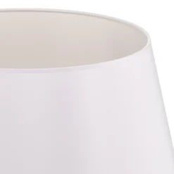 Pantalla Cone Altura 25,5 cm, chintz blanco