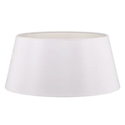 Pantalla Cone Altura 25,5 cm, chintz blanco