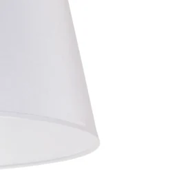 Pantalla Cone Altura 25,5 cm, chintz blanco