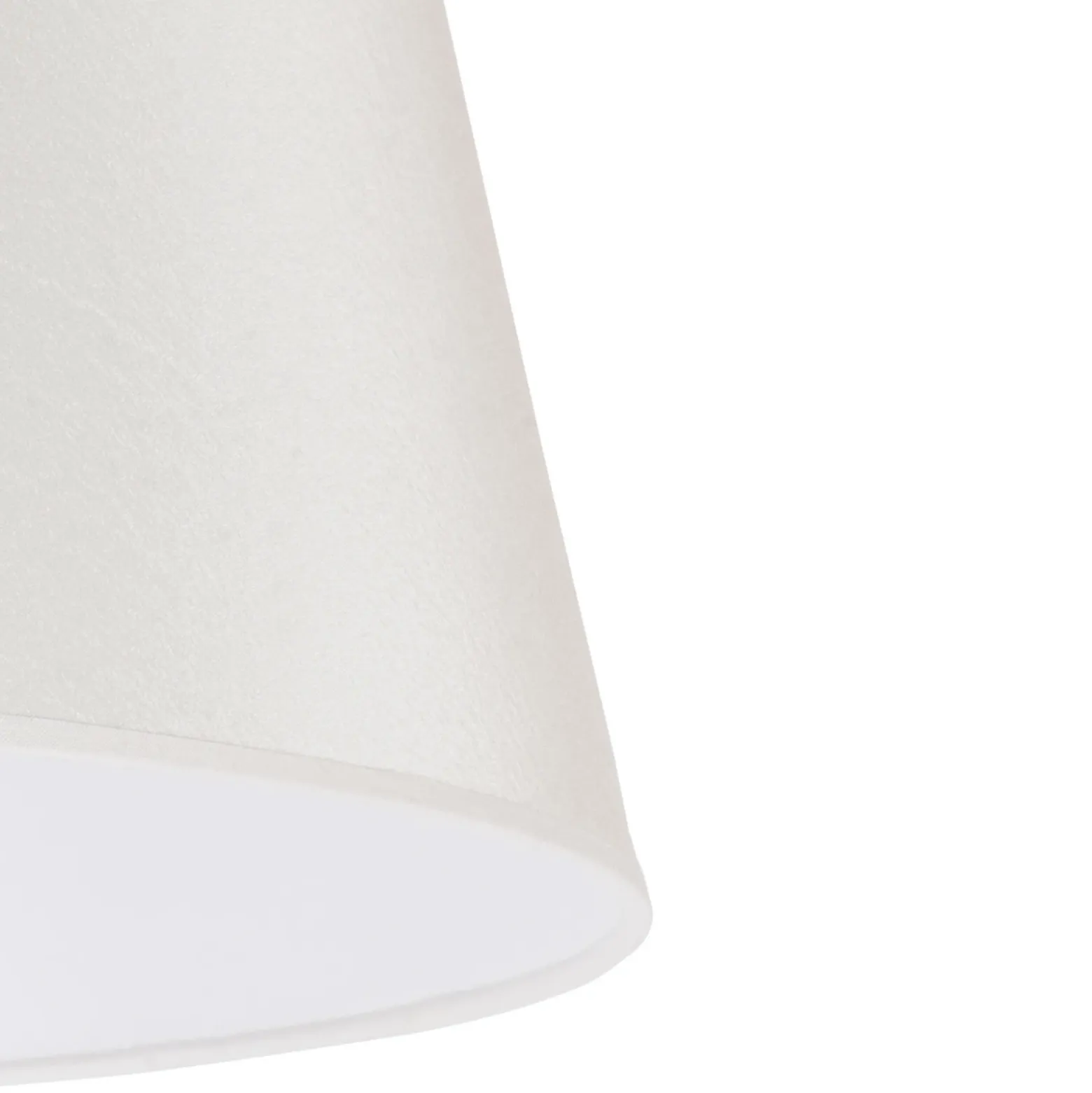 Pantalla Cone Altura 25,5 cm, chintz crudo/blanco