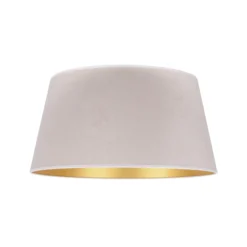 Pantalla Cone Altura 25,5 cm, crudo/dorado
