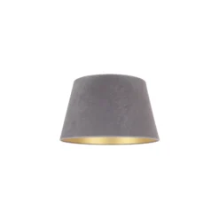 Pantalla Cone Altura 18 cm, gris/dorado