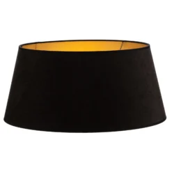 Pantalla Cone Altura 25,5 cm, negro/dorado