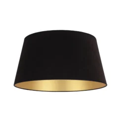 Pantalla Cone Altura 25,5 cm, negro/dorado