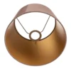 Pantalla Cone Altura 18 cm, rosa/dorado