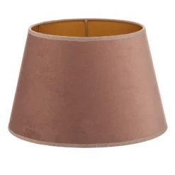 Pantalla Cone Altura 18 cm, rosa/dorado