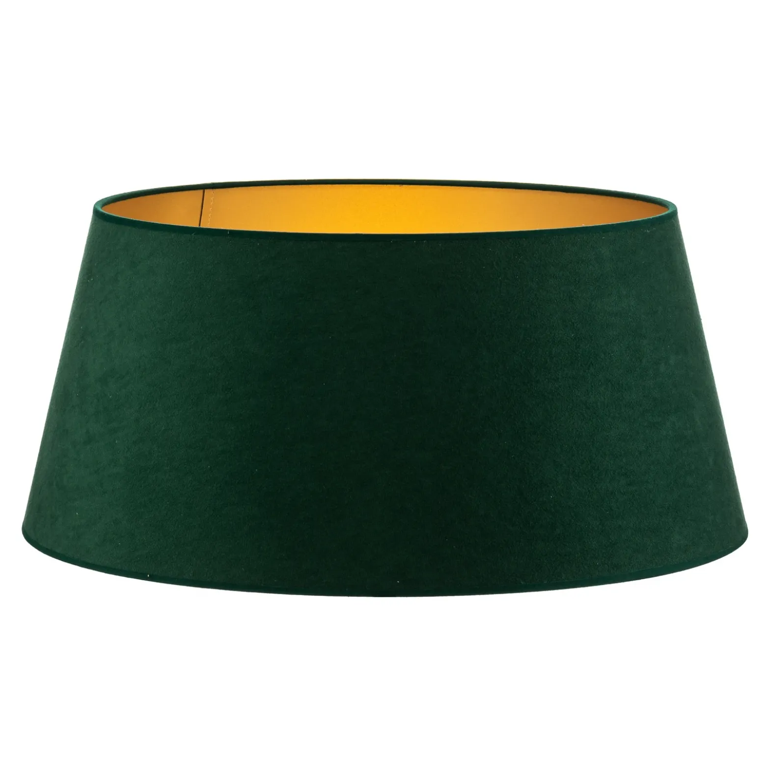 Pantalla Cone Altura 25,5 cm, verde oscuro/dorado